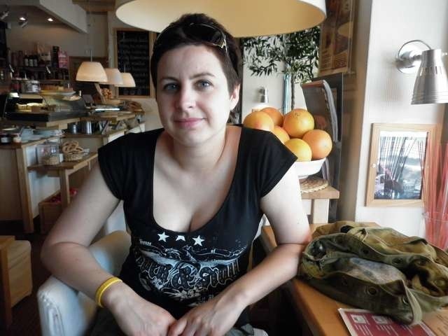 Karina Bonowicz - jedna z bohaterek książki Magdaleny Wichrowskiej "Toruń. Miasta kobiet"
