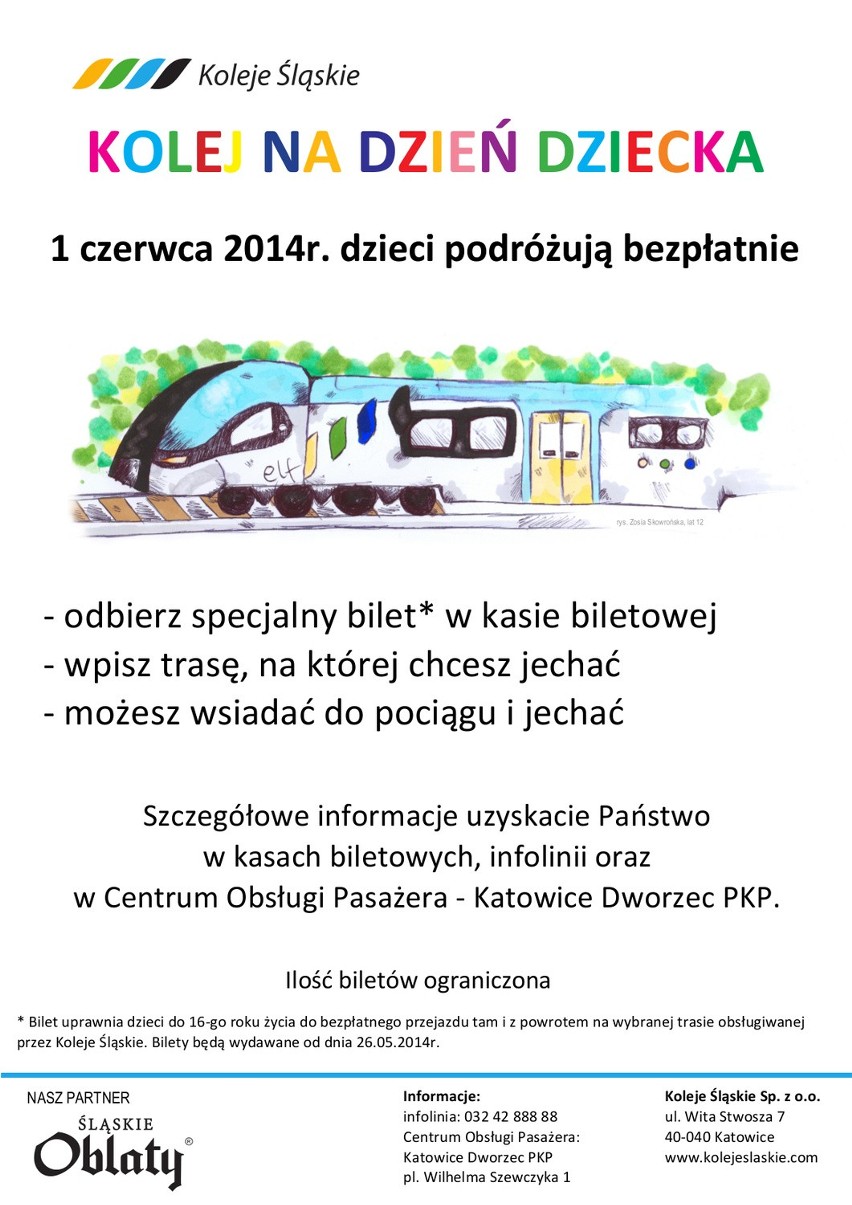 Koleje Śląskie prowadzą akcję bezpłatnych biletów na Dzień...