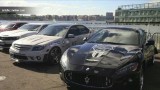 Rozbili auta warte milion złotych (wideo)