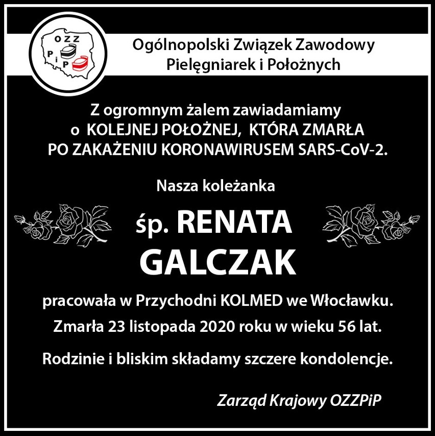 Nekrologi zmarłych pielęgniarek zamieszcza w sieci...