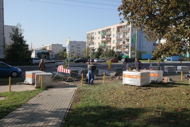 Nowe chodniki na Olechowie [zdjęcia]