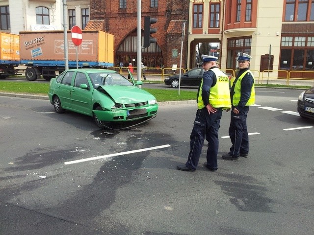 Kolizja na Anny Łajming w Słupsku.