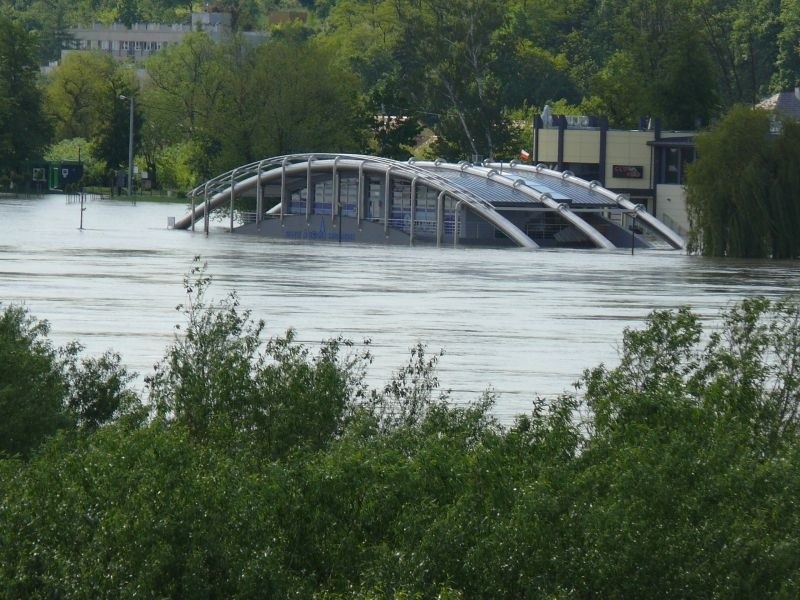 Wisła w Sandomierzu i akcja powodziowa