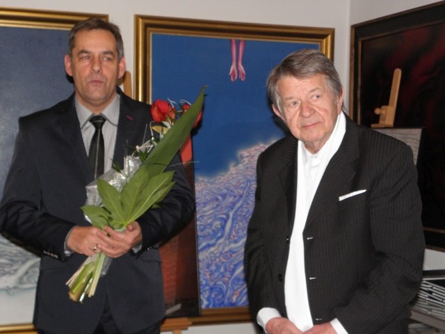 W tym roku Janusz Trzebiatowski (z prawej) także zaprosił na Dni Sztuki w baszcie na Sukienników