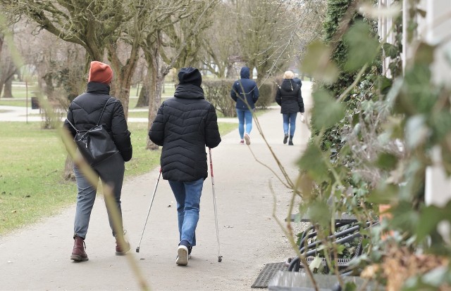 Inowrocławskie Solanki w drugi dzień Świąt Wielkanocy oblężenia spacerujących nie przeżywały. Od zaglądania do parku odstraszał chłód i deszcz. Warunki te nie przeszkadzały natomiast parkowym zwierzakom - wiewiórkom i różnym gatunkom ptaków