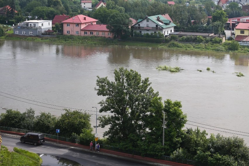 Rzeka Odra w Oławie (stan 25 czerwca)