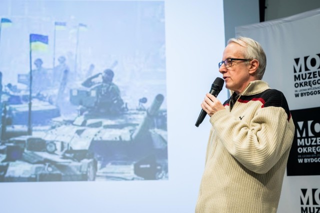 Dr Andrzej Purat wygłosił wykład w siedzibie Muzeum Okręgowego w Bydgoszczy.