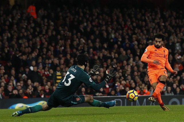 W ostatnim meczu Arsenal - Liverpool był remis 3:3, a jednego z goli strzelił Mohamed Salah, który znalazł sposób  na pokonanie Petra Cecha