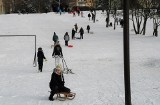 Zjazd na sankach z kieleckich górek bardzo niebezpieczny! W Parku Dygasińskiego dzieci wpadają wprost na metalowe bramki