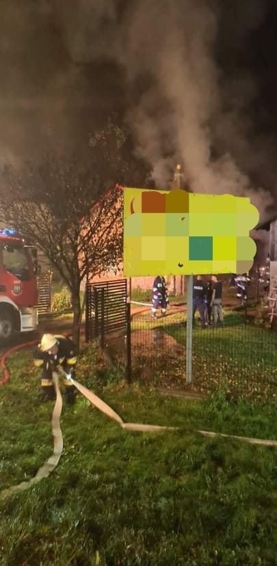 Pożar poddasza domu mieszkalnego w Januszowicach w gminie...