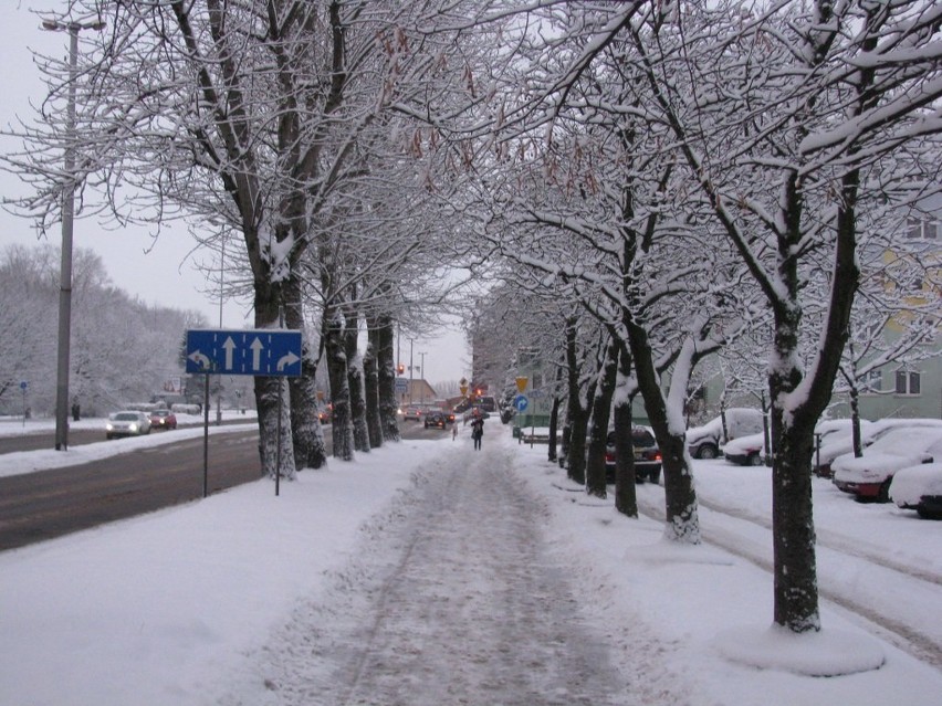 Zima w Koszalinie - 7 grudnia 2012.