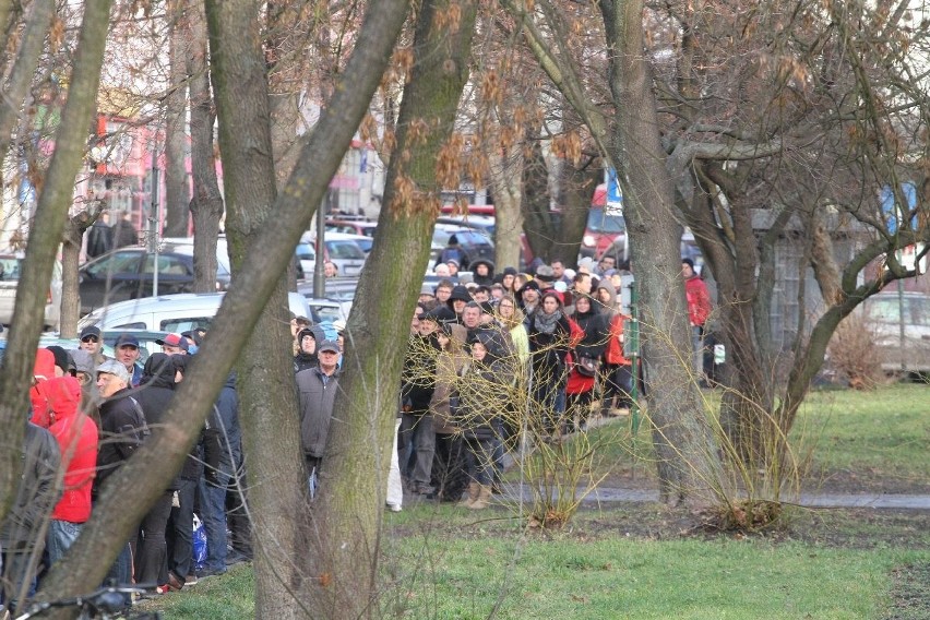 Tłumy w kolejce po choinkę. RMF FM rozdawał drzewka w Kielcach 