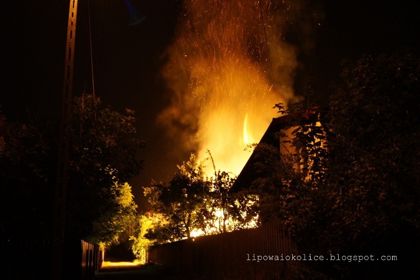 Pożar w Buczkowicach - paliła się stodoła