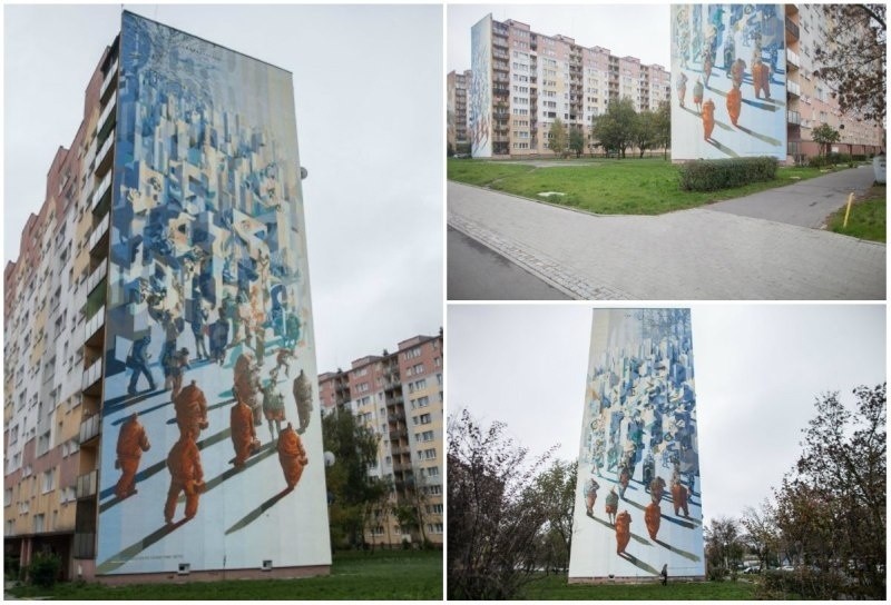 Największy w Łodzi, a nawet w Europie Mural gigant na Zarzewie