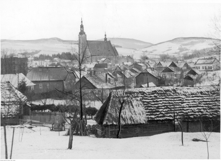 Limanowa. Panorama miasta, 1940