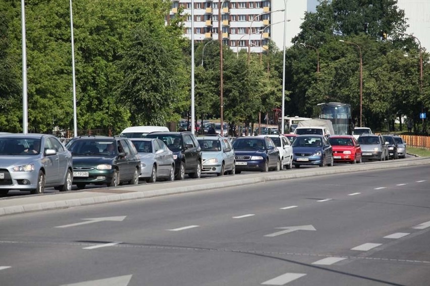 Wiadukt Dąbrowskiego: Korek i remont...