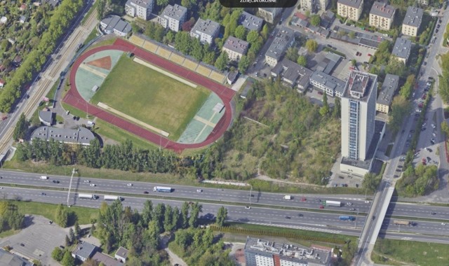 Teren w rejonie autostrady A4 i ulicy Kościuszki. Jest tu stadion AWF oraz teren po dawnych kortach tenisowych Baildonu.
