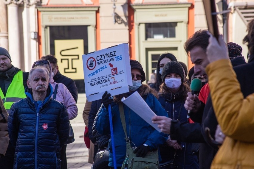 Protest mieszkańców wrocławskiego TBS po ogłoszeniu ogromnej...