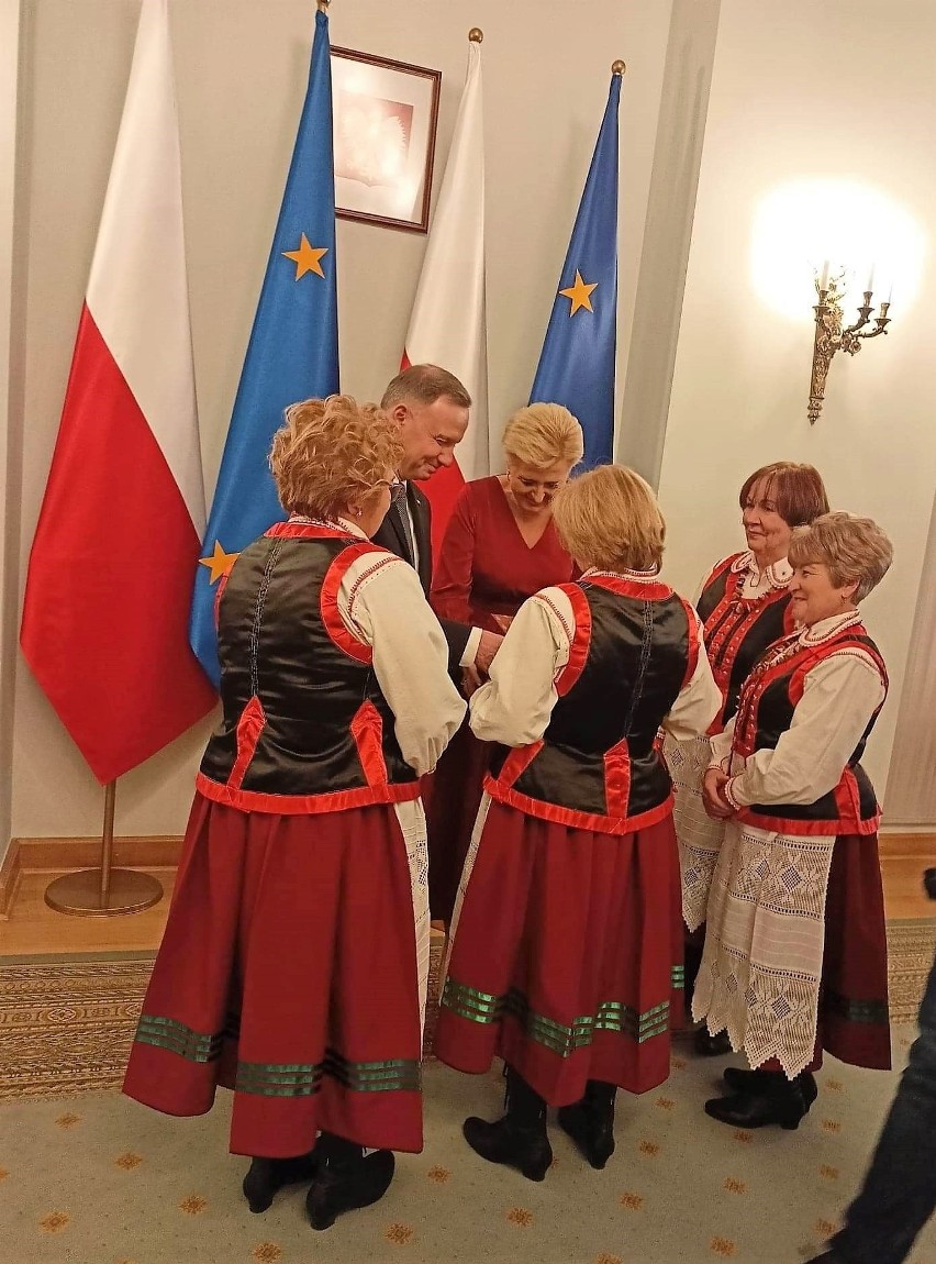 Kółko Rolnicze "Zagajnica" z wizytą u pary prezydenckiej. Delegacja z Łodzisk odwiedziła Pałac Prezydencki 1.12.2022
