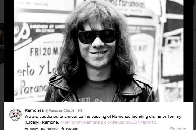 Tommy Ramone nie żyje (fot. Agencja TVN/x-news)