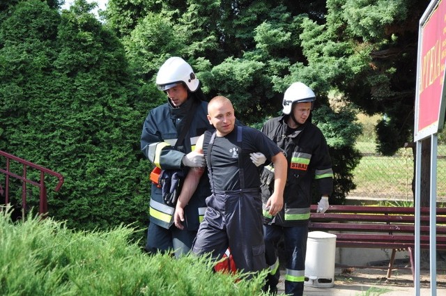 W ćwiczeniach uczestniczyli między innymi strażacy.