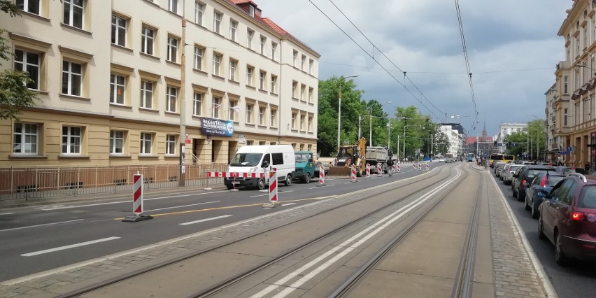 Zamknięto fragment jezdni w centrum Wrocławia