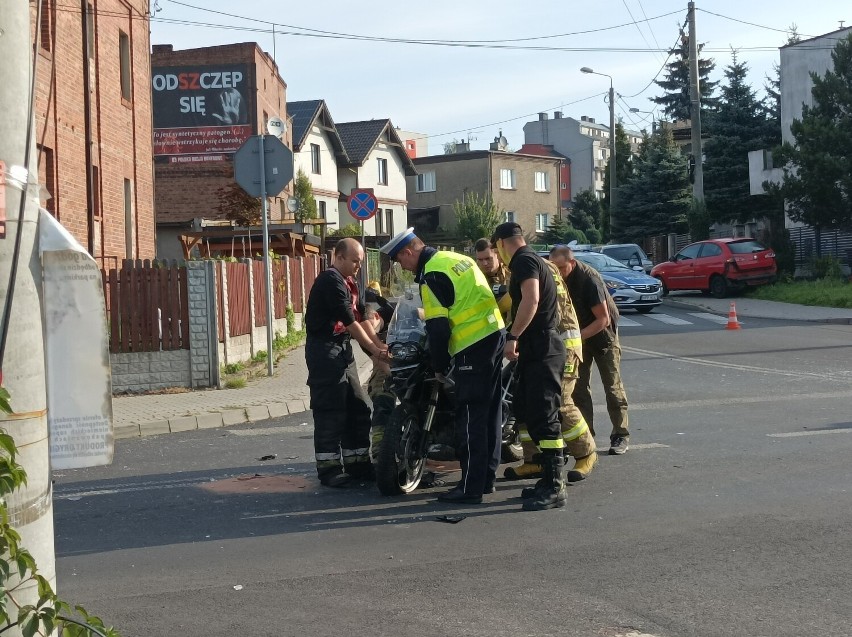 Działania służb na miejscu wypadku w Mysłowicach