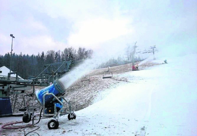 Do skutecznego naśnieżania potrzebne są ujemne temperatury....