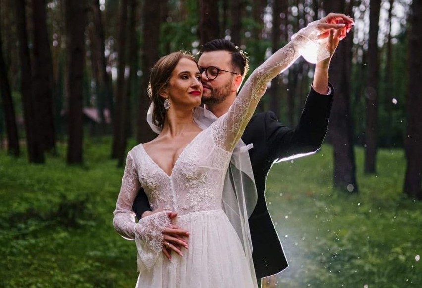 Joanna Polowczyk i Andrzej Klata po ślubie