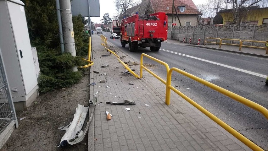 Wypadek w Łosiowie na DK94.