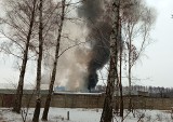 Pożar warsztatu samochodowego w Wysogotowie pod Poznaniem