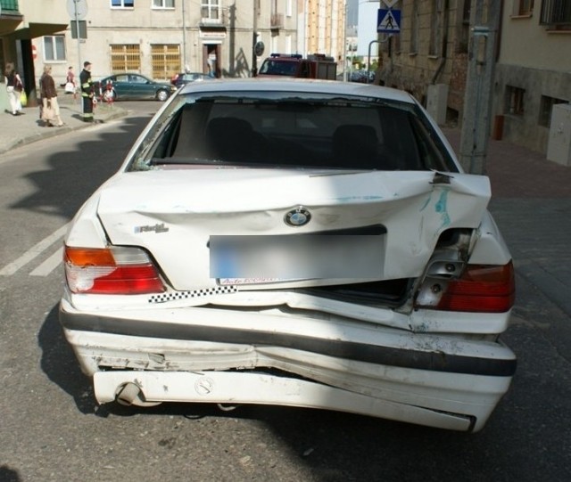 Lublin uderzył w tył bmw