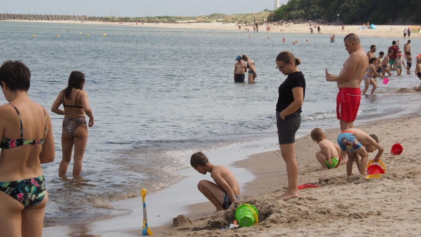 Zobaczcie, jak we wtorkowe południe wyglądała plaża...