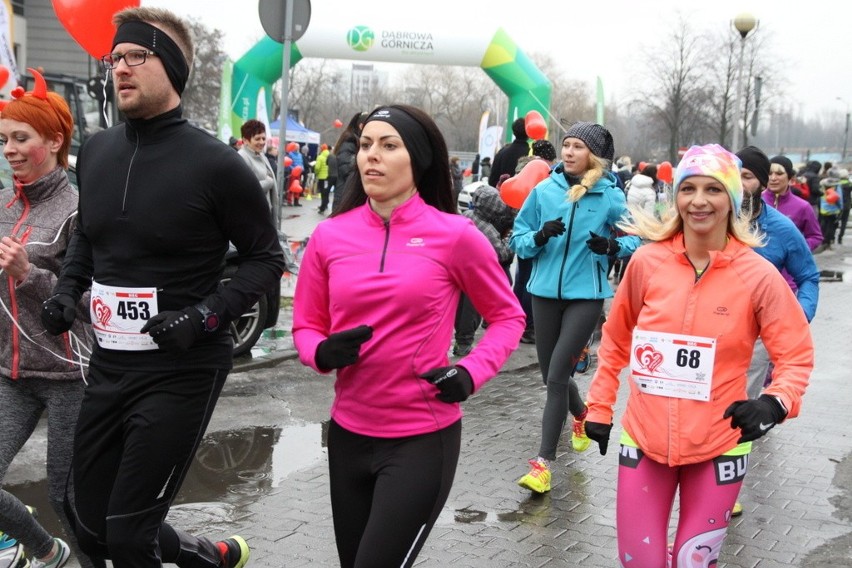 Bieg Walentynkowy 2017 w Dąbrowie Górniczej