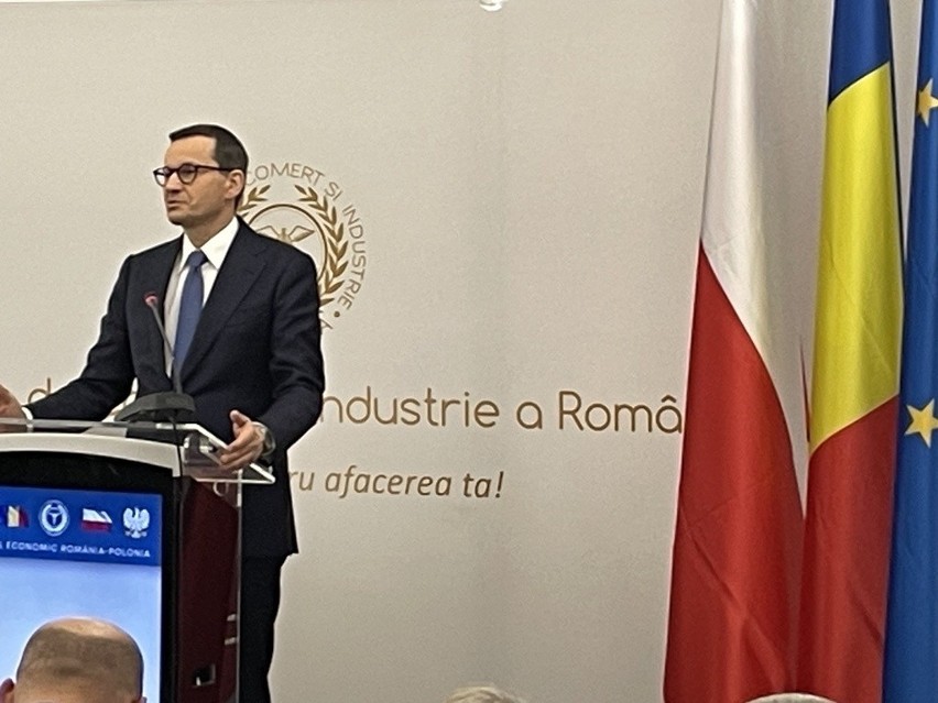 Premier Mateusz Morawiecki podczas polsko-rumuńskiego forum...