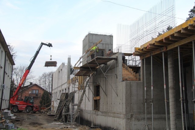 Budowa nowego pawilonu zabiegowego w Pionkach już się rozpoczęła.