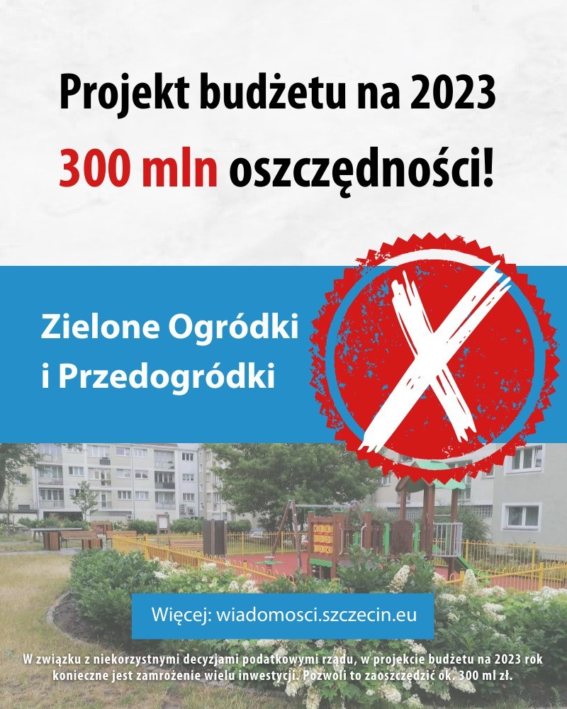Inwestycje, z których rezygnuje Szczecin