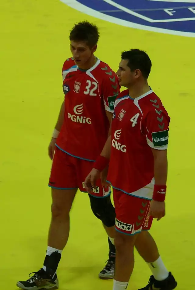 Tomasz Rosiński (z lewej) z powodu kontuzji nie zagra w meczach z Litwą. Obok Patryk Kuchczyński.