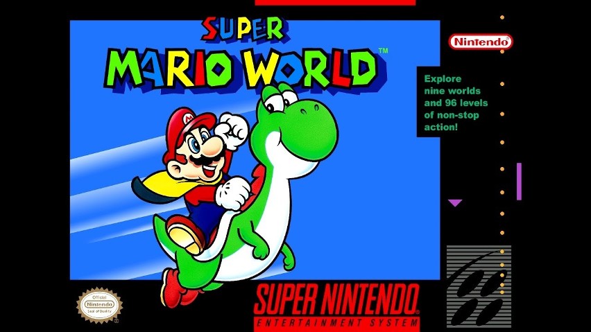 Pierwsza gra z hydraulikiem na konsolę SNES. Super Mario...