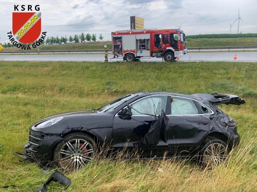 Na wysokości miejscowości Targowa Górka w kierunku Warszawy...