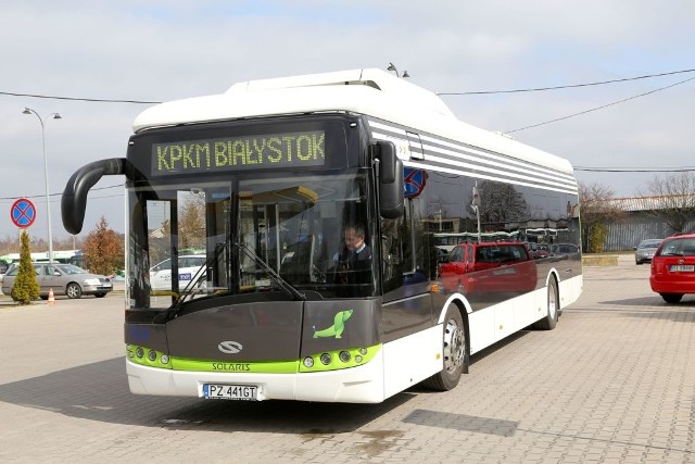 Autobus elektryczny Solaris Urbino na testach w KPKM Białystok