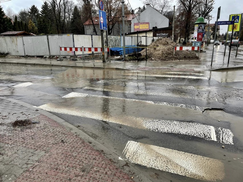 Krajobraz w Krakowie jak po powodzi. To nie wygląda dobrze