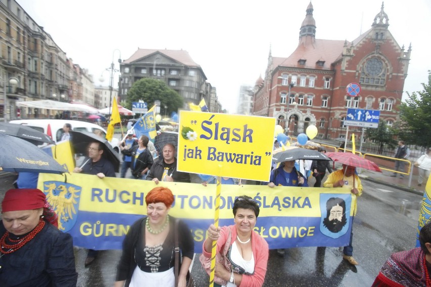Ruch Autonomii Śląska pokazał swoją się w czasie Marszu...
