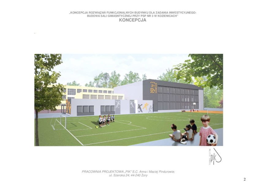 Szkoła Podstawowa numer 3 w Kozienicach ma nową salę gimnastyczną. Zobacz jak będzie wyglądała [ZDJĘCIA]