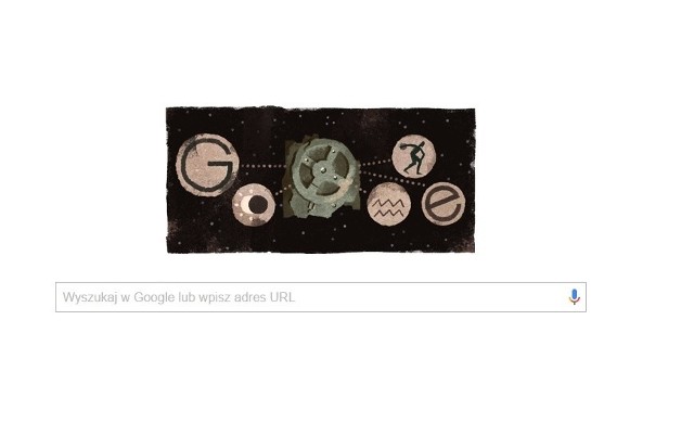 Google dało Doodle z okacji 115.  rocznicy odkrycia mechanizmu z Antykithiry.