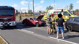 Groźny wypadek na ul. Kamiennej w Bydgoszczy. Jedna osoba w szpitalu [zdjęcia]