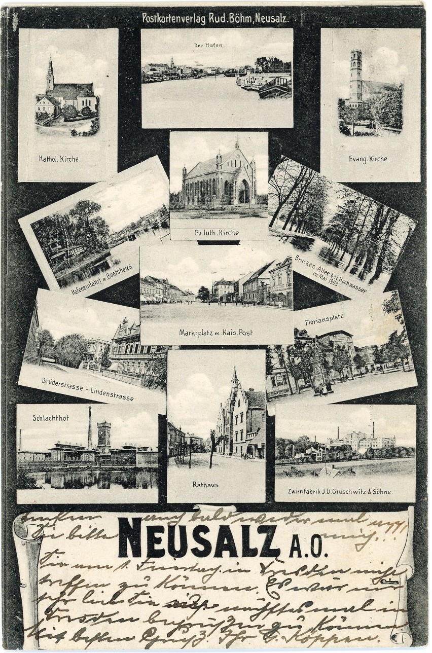 Oto pocztówki z końca XIX wieku. Przedstawiają ówczesną Nową...