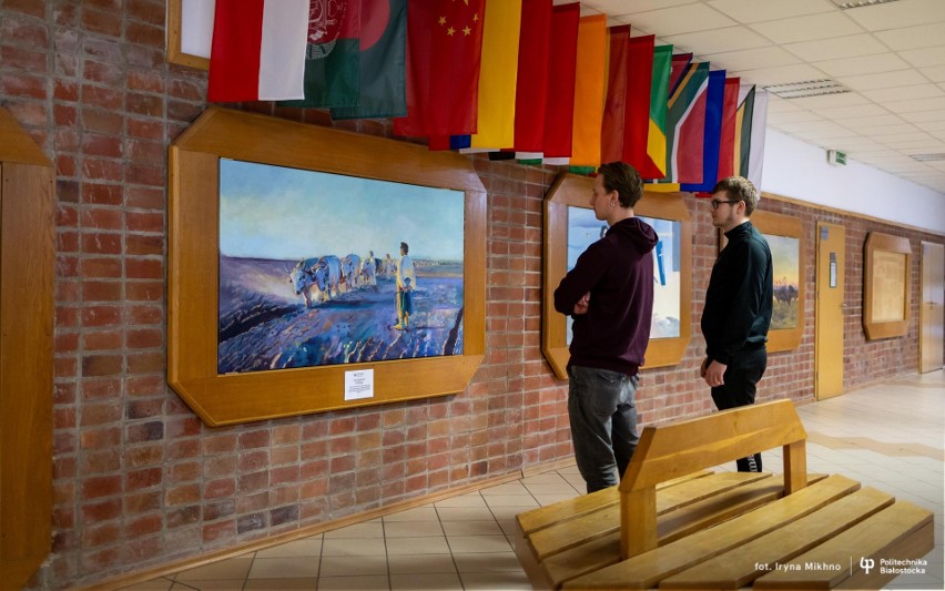 Studenci architektury krajobrazu Politechniki Białostockiej tworzą repliki obrazów znanych malarzy