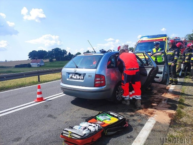 Zderzenie pojazdów na trasie DK45 Opole - Zawada