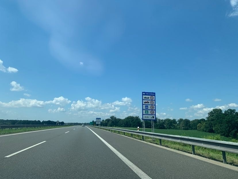 Autostrada A1 w okolicy granicy Polski i Czech, 4 lipca 2020...